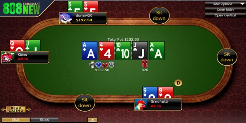 Thông tin luật chơi cơ bản game bài poker