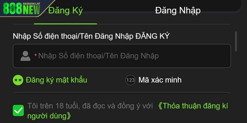 Thực hiện đăng ký nhanh chóng, đơn giản với vài thao tác
