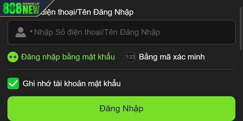 Thao tác đăng nhập 888new đơn giản diễn ra trong vài bước