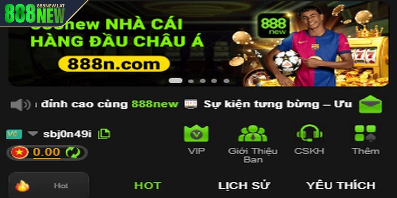 Thể thao 888new mang lại trải nghiệm cá cược trực tuyến đỉnh cao cho người chơi
